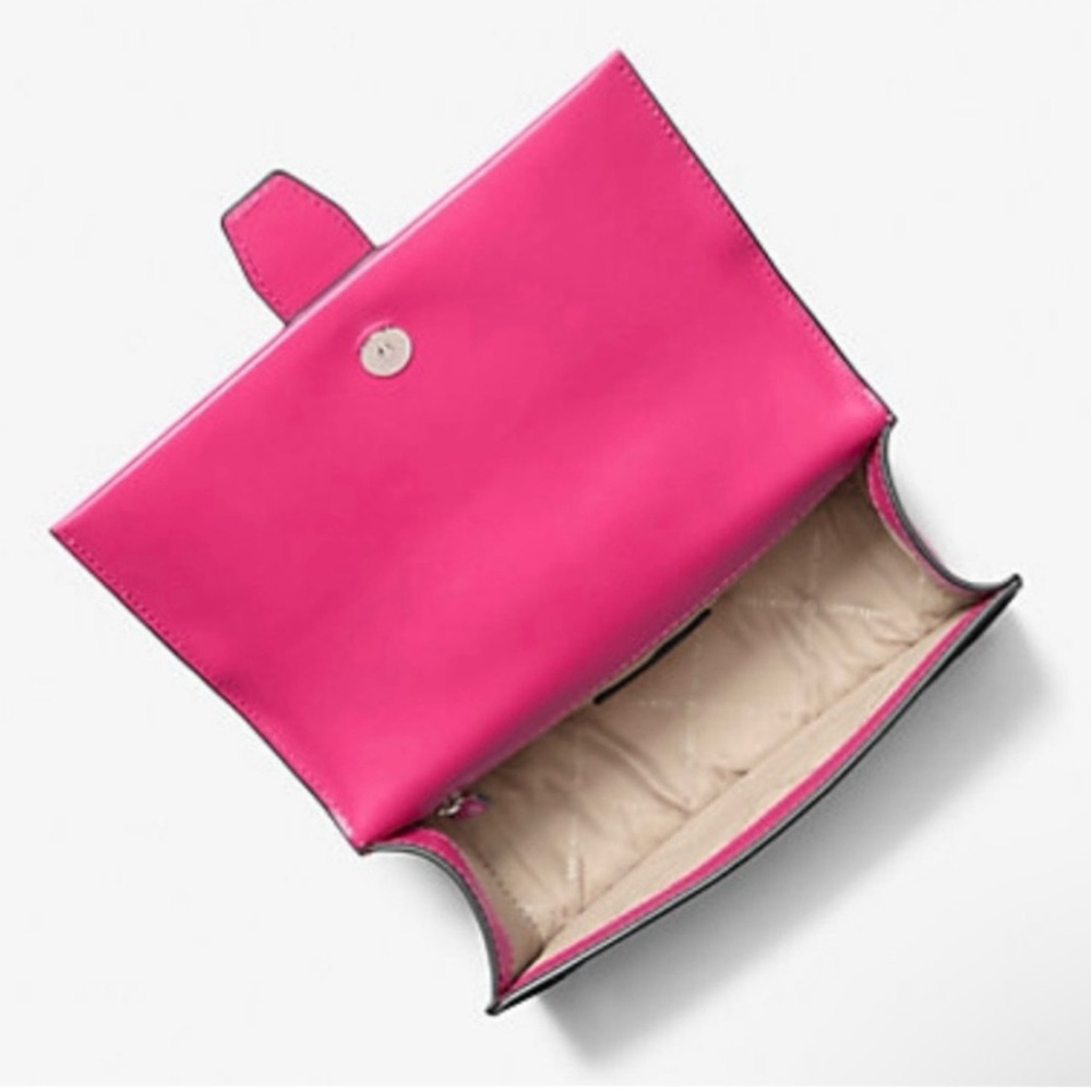 Michael Kors Pink and White Crossbody Bag - Picture 6 of 11